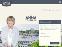 Tablet Screenshot of annatoppinen.fi
